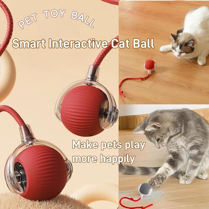 Interactive Cat Toys for Indoor Cats, Agility Move Cat Balls, Motion Activated - Image 2