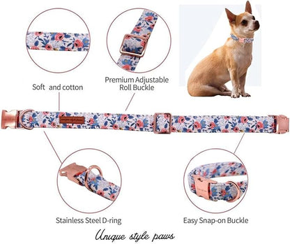 Unique Style Paws Metal Buckle Rose Collar - Image 2