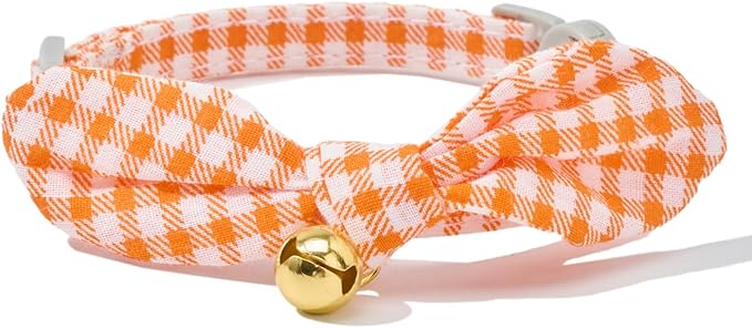 2 Pack Cotton Cat Collar, Removable Bowtie, Floral Pattern, Safety Breakaway - Image 3