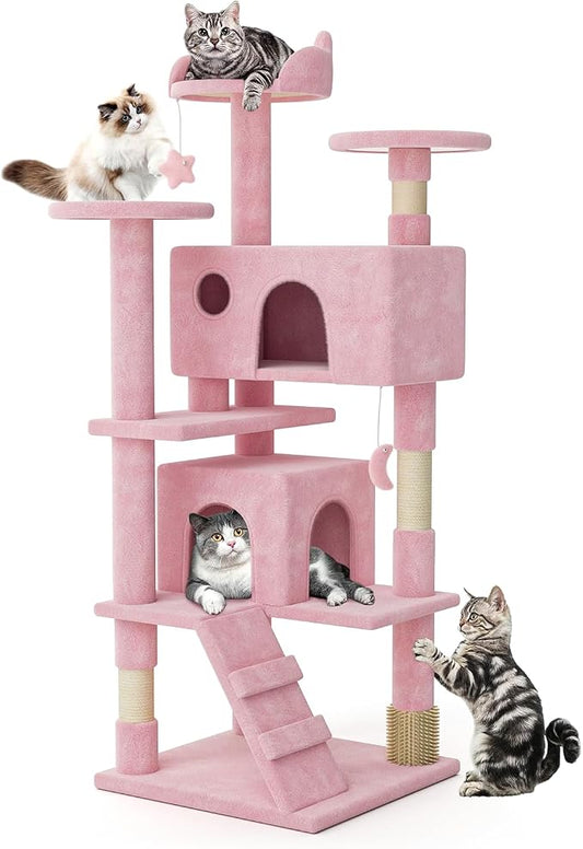 MoNiBloom 54 Inch Cat Tree Tower by Monibloom