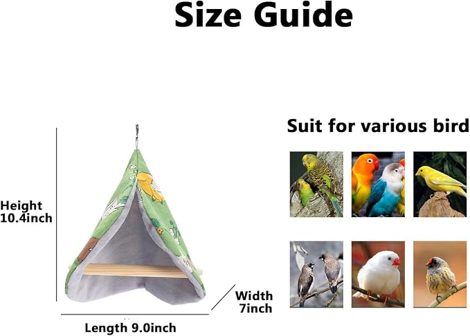 FLAdorepet Bird Bed Blanket Parrot Nest Snuggle Hut - Image 5