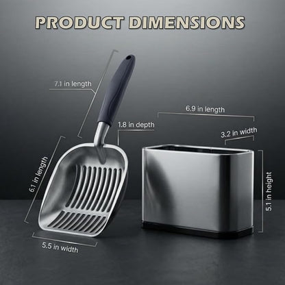 Full Metal Cat Litter Scoop - Image 2