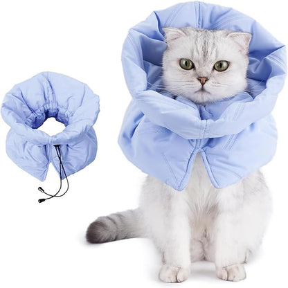 Cat Recovery Collar, Soft Adjustable Cat Cone Alternative, Lightweight by Ceenllim
