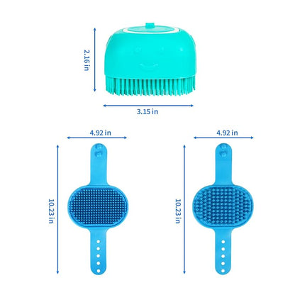 Dog Grooming Brush, Lilpep Pet Shampoo Bath Brush Soothing Massage Rubber Comb - Image 5