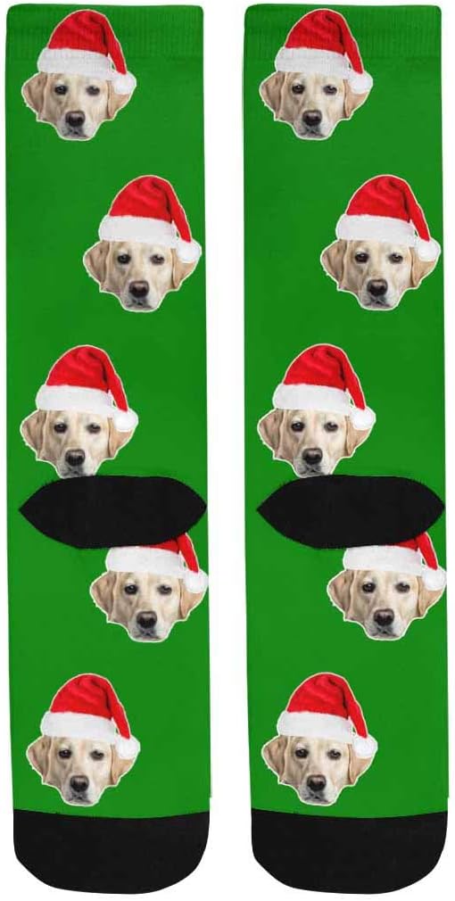 Custom Face Socks, Personalized Dog Lover Pet Photo Picture on Socks Unisex - Image 4