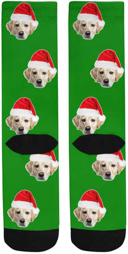 Custom Face Socks, Personalized Dog Lover Pet Photo Picture on Socks Unisex - Image 4