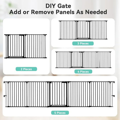 COMOMY 127.8" Extra Wide Baby Gate, Dog Gate - Image 6