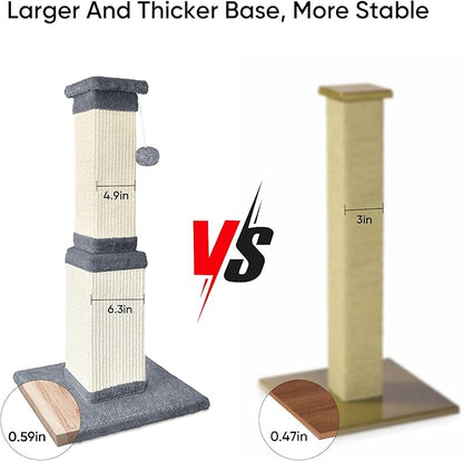 AGYM Cat Scratching Post, 32 Inch Cat Scratching Posts - Image 5