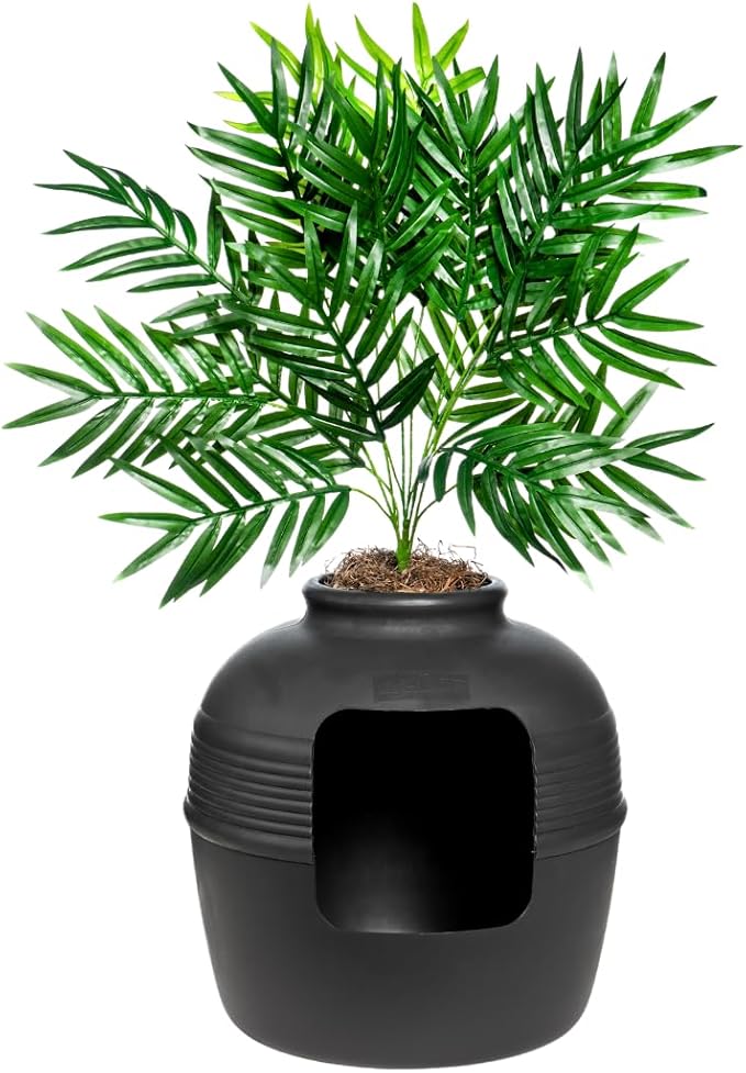 Good Pet Stuff Hidden Litter Box Planter, Decorative Cat Litter Enclosure - Image 3