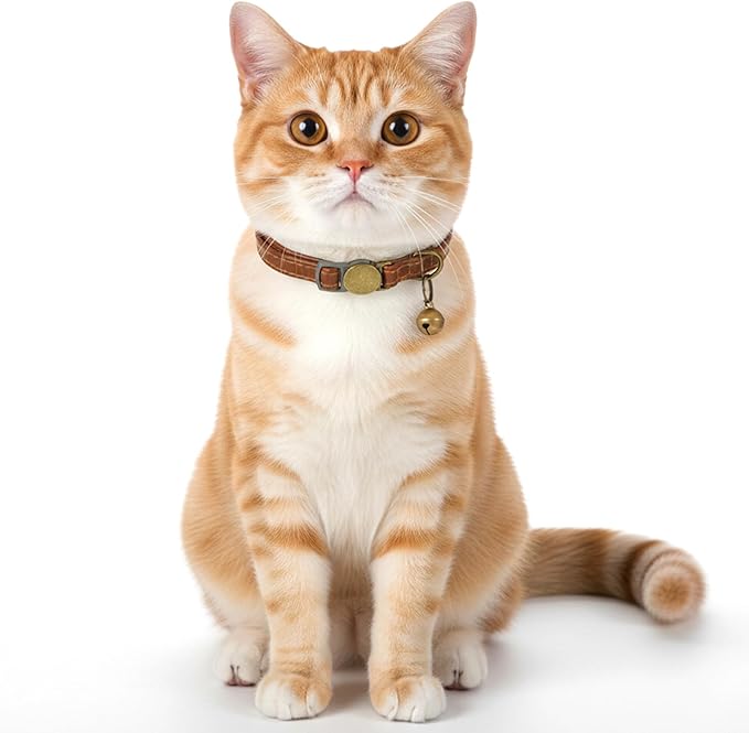 2 Pcs PU Leather Cat Collar Breakaway - Image 2