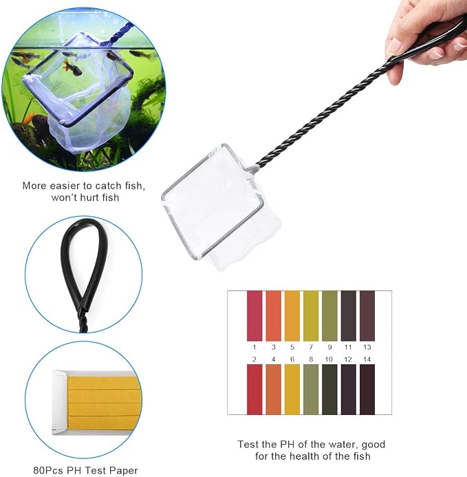 Luxiv Aquarium Aquascape Tools Kit, 6 in 1 A Aquatic Plant Aquascaping Tool - Image 6