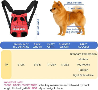Dog Backpack Carrier, Front Pocket - Image 2