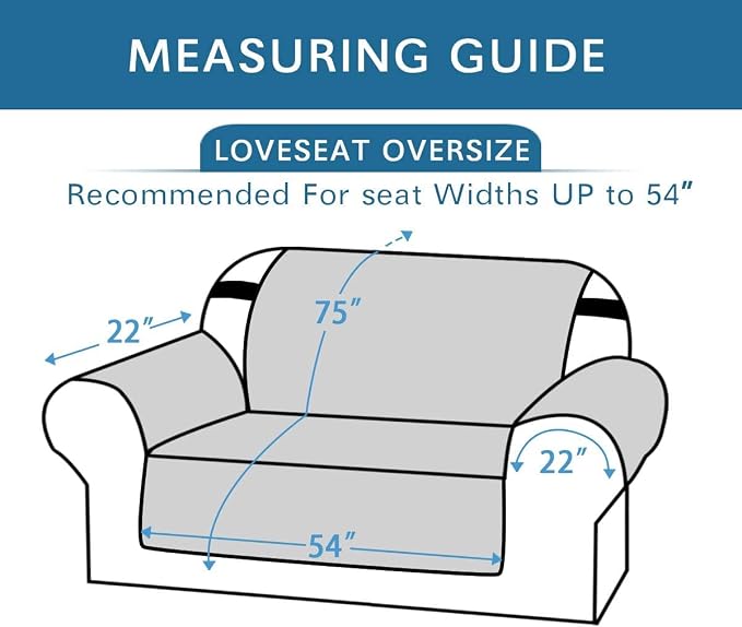 H.VERSAILTEX Reversible Loveseat Cover Furniture Protector Anti-Slip Water - Image 2