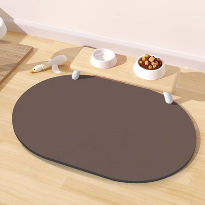 Cat Food Mat 24''x16'', Absorbent Cat Mats by METEOROCK