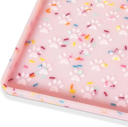 Ptlom Dog Food Mat Anti-Slip Dog Bowl Mats by PTLOM