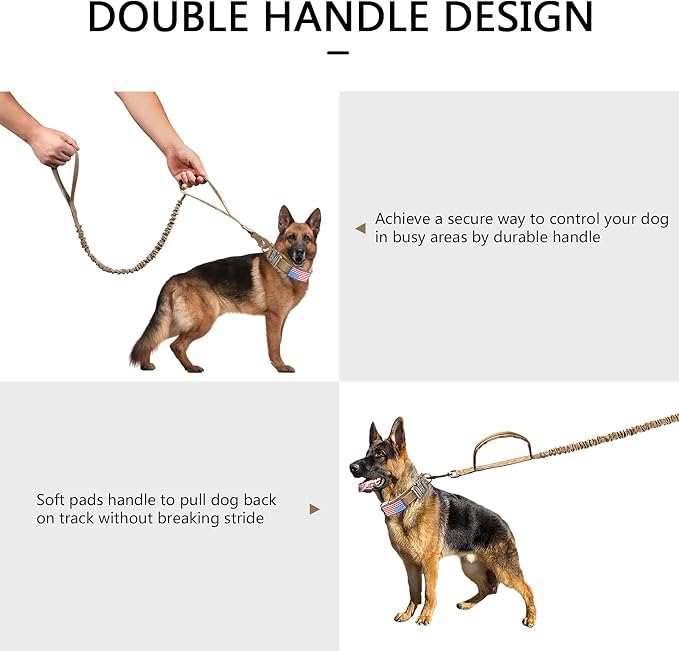 DAGANXI Tactical Dog Collar, Adjustable Military Training Nylon Dog Collar - Image 6