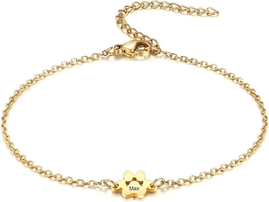 MeMeDIY Personalized Paw Print Bracelet by MeMeDIY