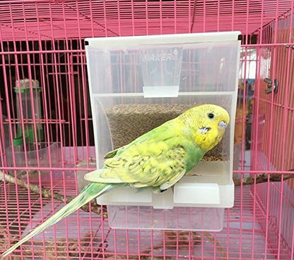 Hypeety Automatic Bird Feeder No Mess Pet Feeder Seed Food Container Perch Cage - Image 5