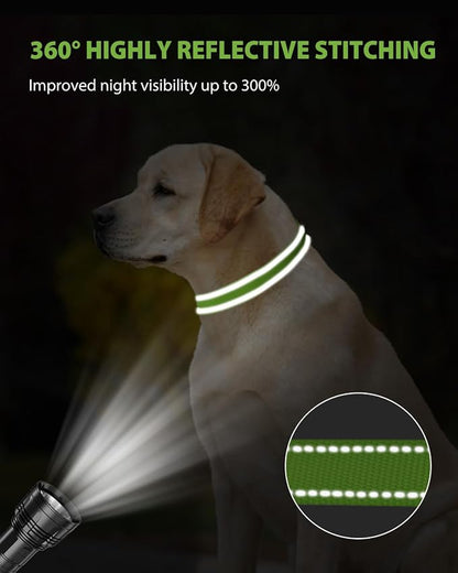 Joytale Large Dog Collar, Reflective and Adjustable Nylon Pet Collar - Image 5