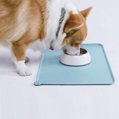AUDWUD Silicone Waterproof Pet Feeding Mats, Anti Slip Bowl Pad, Dog Mat - Image 7