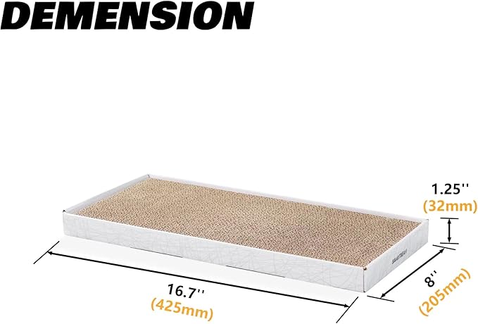 Cardboard Scratcher Pad Scratching Post:Smartbean 3PCS Cat Cardboard, Cat - Image 4