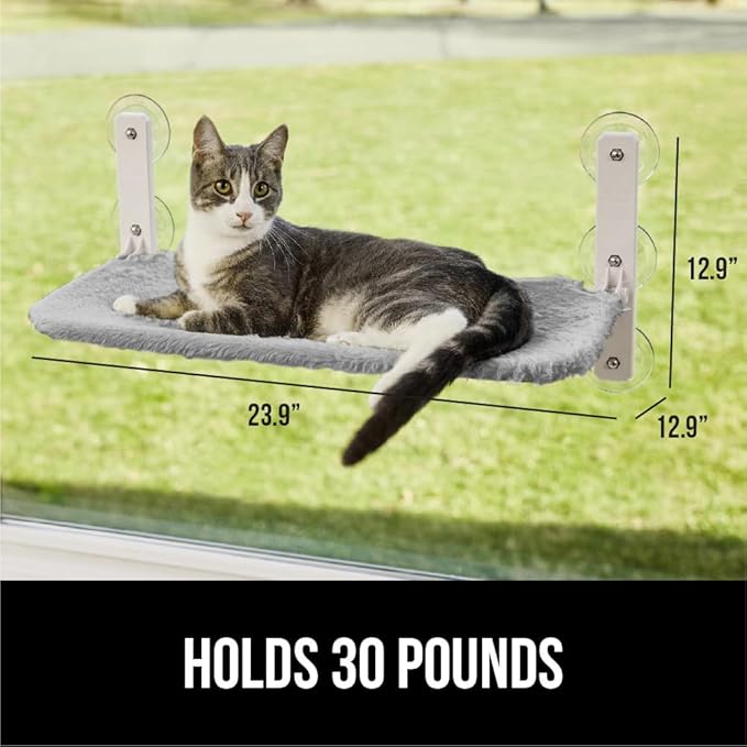 GORILLA GRIP Cat Window Perch, Foldable Cat Window Hammock Bed - Image 4