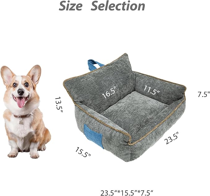Orthopedic Dog Bed with Memory Foam, Washable Plush Pet Bed - Image 6