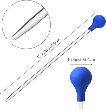 Boao 2 Sets Long Pipette for Fish Tank Coral Food Feeder Long Syringe Aquarium - Image 2