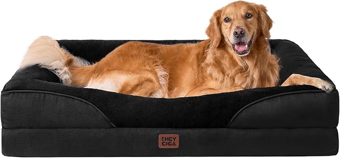EHEYCIGA Orthopedic XL Dog Bed for Large Sized Dog, Waterproof Liner & Washable by EHEYCIGA