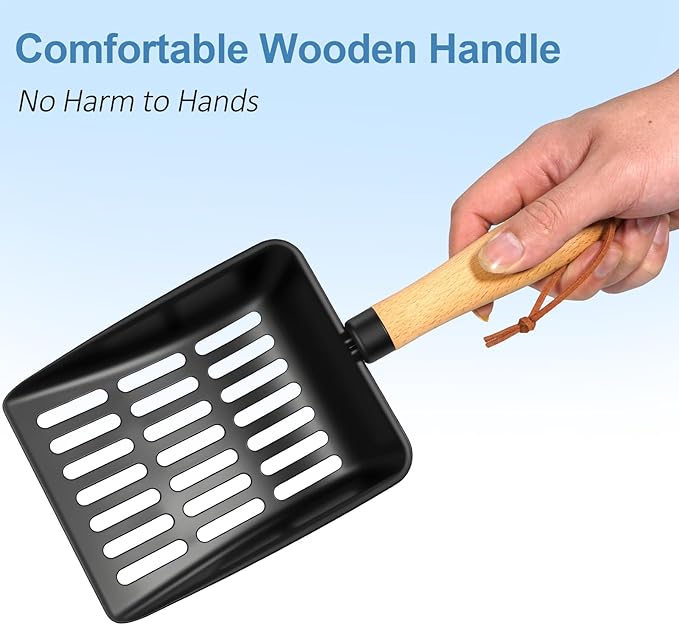 Cat Litter Scoop, Metal Litter Scoop, Heavy Duty Metal Cat Scooper - Image 7