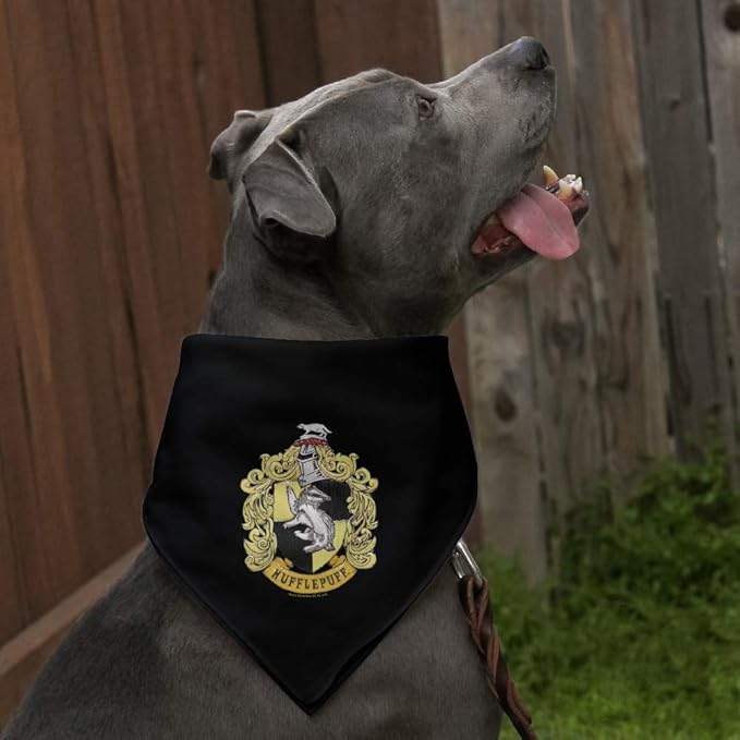 GRAPHICS & MORE Harry Potter Hufflepuff Painted Crest Dog Pet Bandana - Image 3