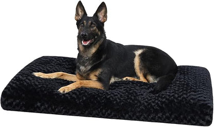 KSIIA Washable Dog Bed Anti-Slip Dog Crate Beds Deluxe Plush Kennel Pad Comfy by KSIIAPetProducts