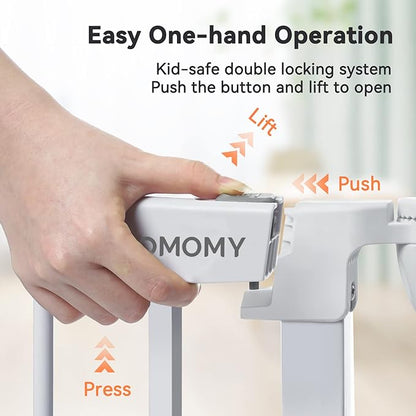 COMOMY 80" Extra Wide Baby Gate, Dog Gate - Image 3