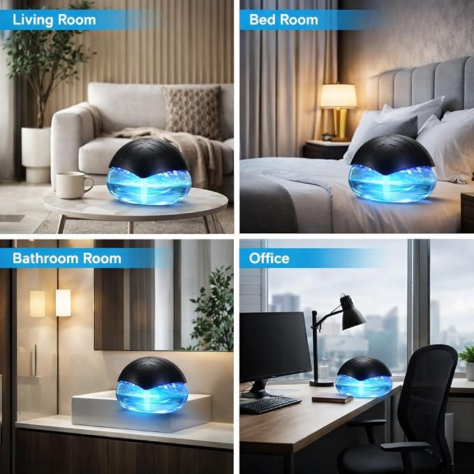 Water Air Washer for Home, Humidifier & Essential Oil Diffuser, 7-Color LED - Image 5
