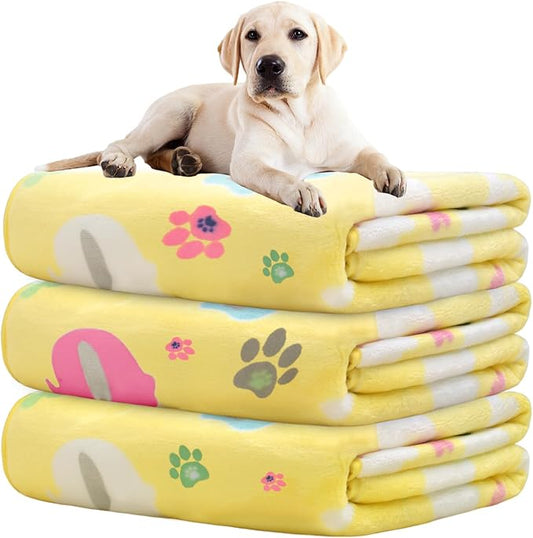 Rezutan 1 Pack 3 Dog Blanket for Large Dogs, 41x31 inch for Medium Soft Fluffy by Rezutan