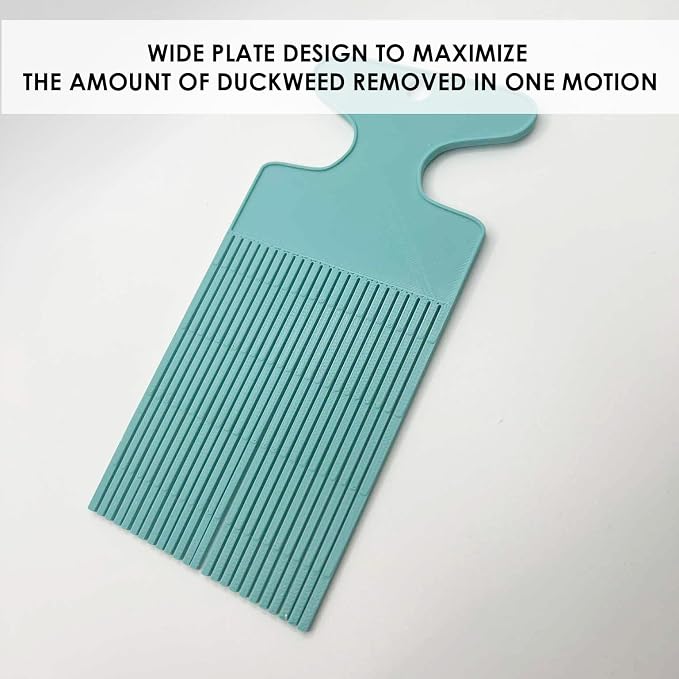 Aquarium Duckweed Removal Tool, 6.5 x 3 inch Floating Plant Comb Spatula - Image 3