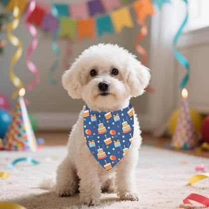 Birthday Dog Bandanas, Reversible Double Side Large Pet Bandanas, Celebration - Image 7