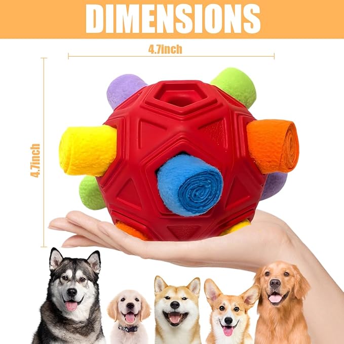 Dog Snuffle Ball-Interactive Puzzle Dog Toys Encourage Natural Foraging Skills - Image 3