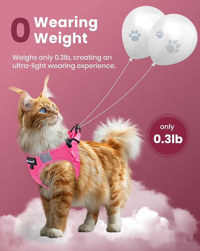 FAYOGOO Cat Harness, Cat Leash and Harness Set - Image 4