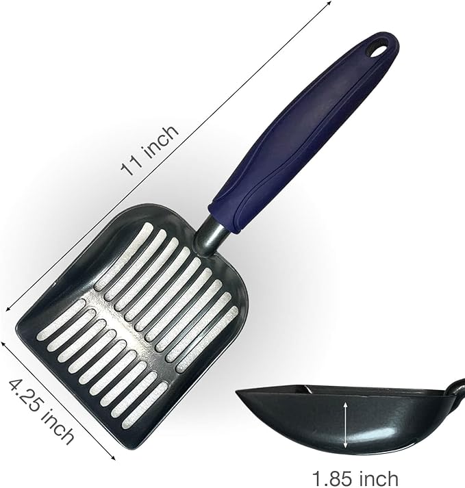 Cat Litter Scoop, Kitty Metal Scooper, Aluminum Alloy Sifter, Kitten Pooper - Image 6