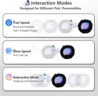ORSDA Cat Toys, Interactive Activated Moving Ball in 7 Holes Mat, Automatic - Image 7