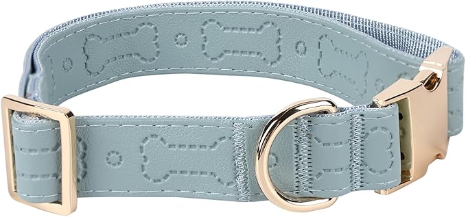 TDTOK Stylish Leather Dog Collar, Comfortable Soft PU Leather Dog Collars - Image 7