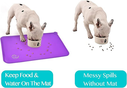 Silicone Waterproof Dog Cat Pet Feeding Mats, Non Slip, Easy Clean Pet Dog Cat - Image 7