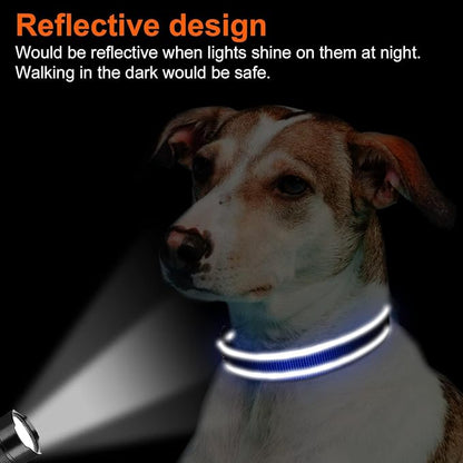 Joytale Reflective Dog Collar, Soft Neoprene Padded, Metal D-Ring, Nylon Pet - Image 5