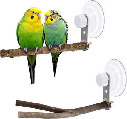 2 Pcs Natural Bird Perch Stand by Niuohoy