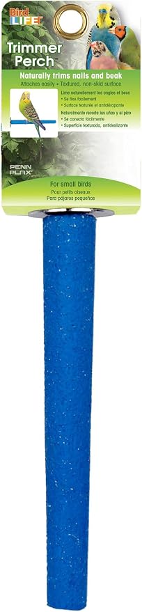 PENN-PLAX Bird-Life Cement Trimmer Bird Perch – Naturally Trims Nails & Beak – - Image 2