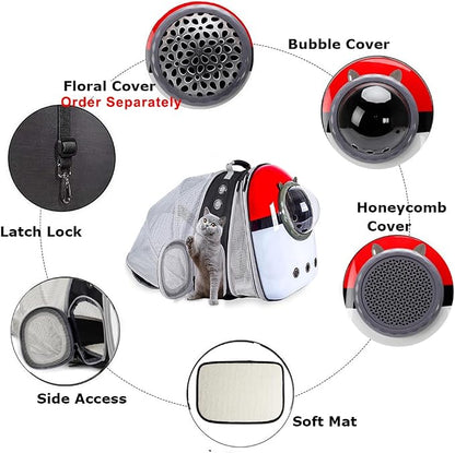 Dual Expandable Cat Backpack Front & Back Extension Pet Backpack Carrier - Image 3