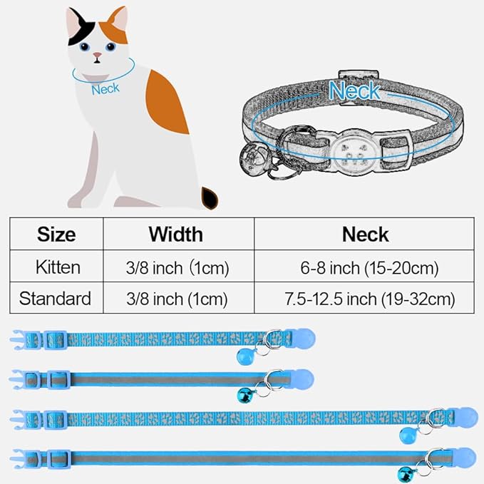Taglory Reflective Cat Collar Breakaway - Image 6