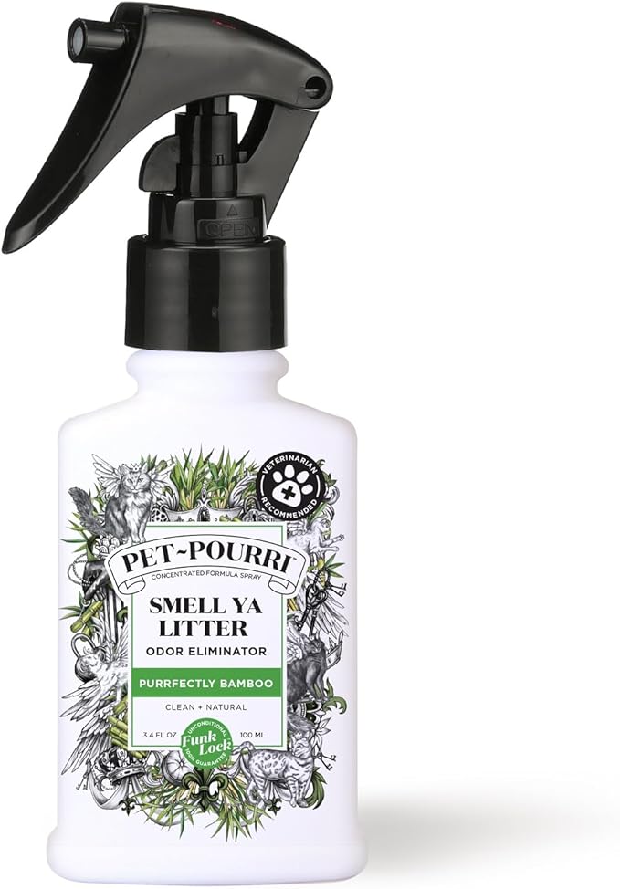 Pet-Pourri Smell Ya Litter Cat Litter Deodorizer Spray, Purrfectly Bamboo 3.4 by %7EPourri