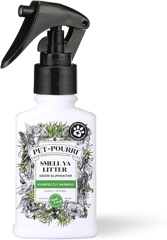 Pet-Pourri Smell Ya Litter Cat Litter Deodorizer Spray, Purrfectly Bamboo 3.4 by %7EPourri